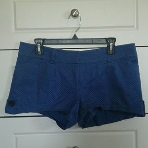Blue and black spotted shorts